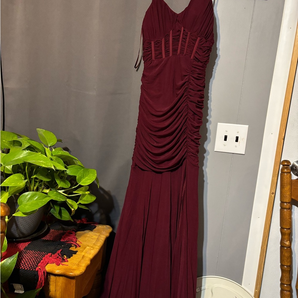 Windsor Elegant Burgundy Prom Dress